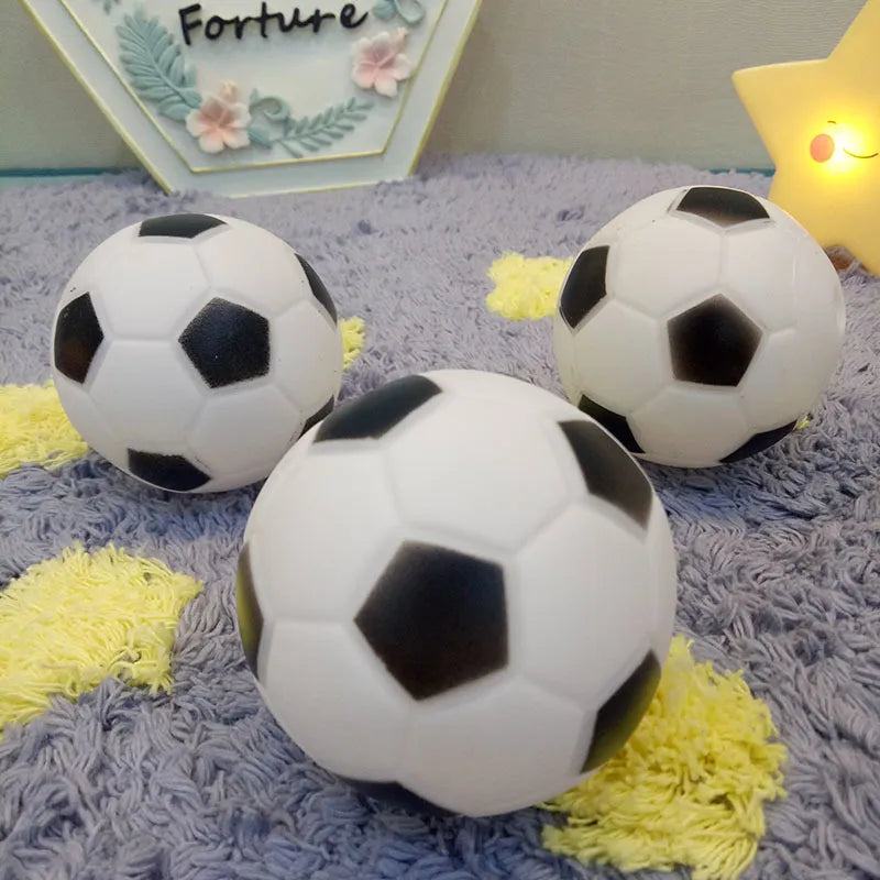 2.5 inches Pet Dog Rubber Football Squeaker Toy