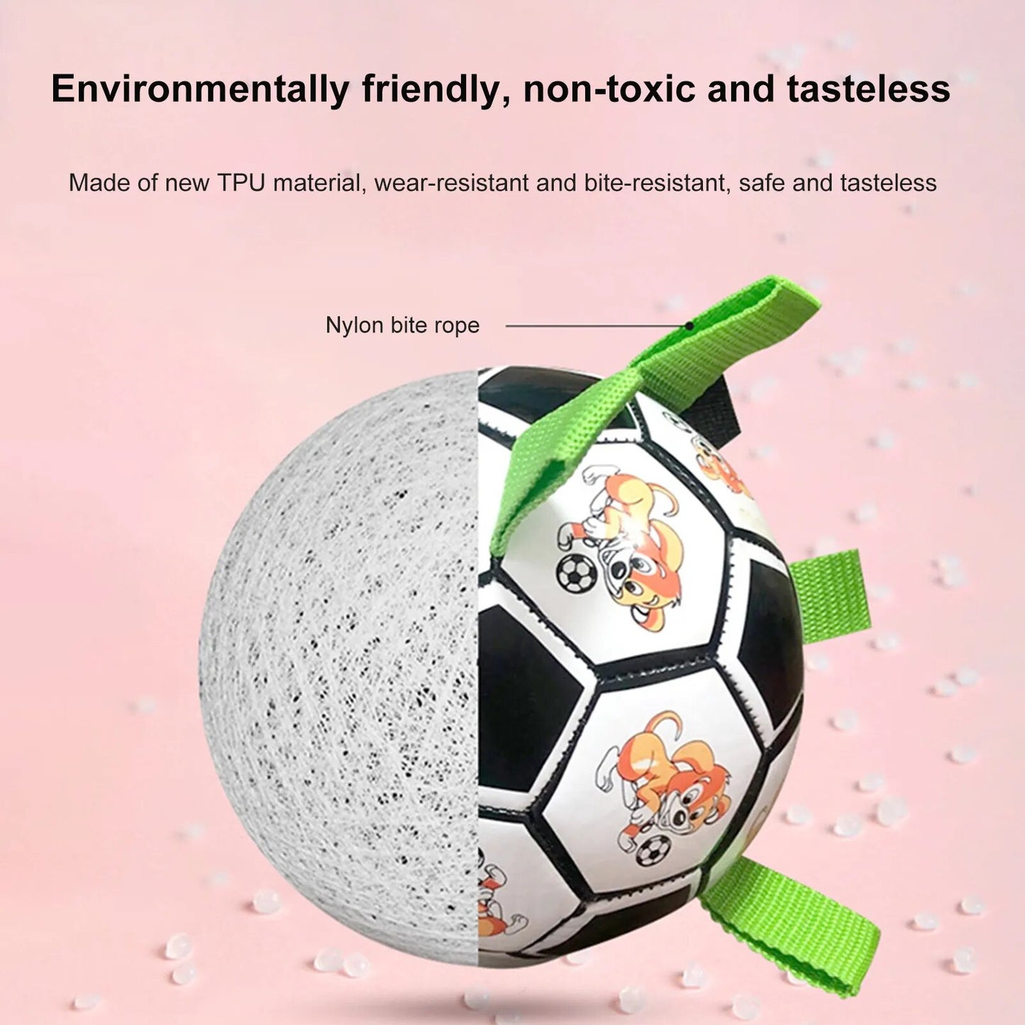 2022 New Toy Soccer Ball Toys For Puppy Large Dogs Outdoor Training Interactive Pet Bite Chew Dog Toy Soccer Football Toys