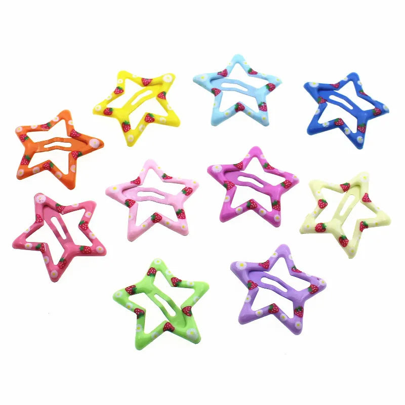 5Pcs/set Cute Dog Hairpin Colorful