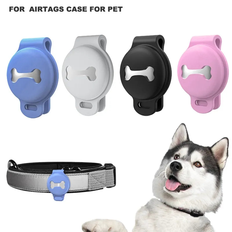 Air-tag Dog Collar Holder Protective Cases for GPS Dog