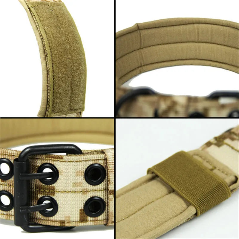 Camouflage Tactical Dog Collar Military Pet Necklace