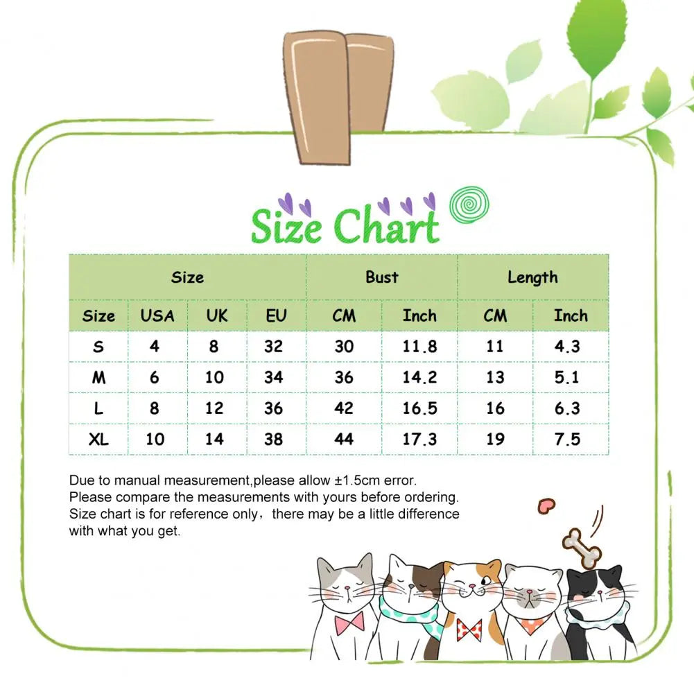Small Dog Skirt Two-legged Sleeveless Breathable Skin-friendly Multicolor