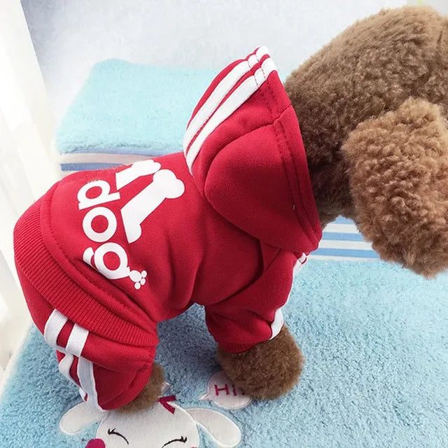 Clothes For Small Dogs Autumn Winter Warm Puppy Pet Cat Coat Jacket Sport Dog Jumpsuits Chihuahua French Bulldog Clothing Outfit