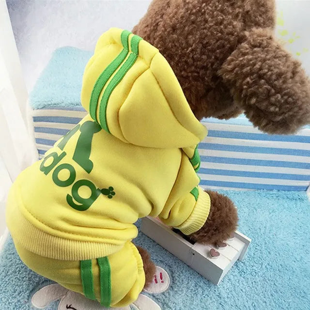 Clothes For Small Dogs Autumn Winter Warm Puppy Pet Cat Coat Jacket Sport Dog Jumpsuits Chihuahua French Bulldog Clothing Outfit