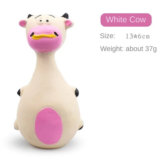 Comfortable Latex Dog Toys Cartoon Fashionable Sound Squeaky Pet Rubber Vocal Toy Training Chew Interactive Toy Pet Dog Supplies