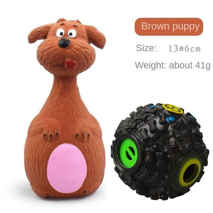 Comfortable Latex Dog Toys Cartoon Fashionable Sound Squeaky Pet Rubber Vocal Toy Training Chew Interactive Toy Pet Dog Supplies