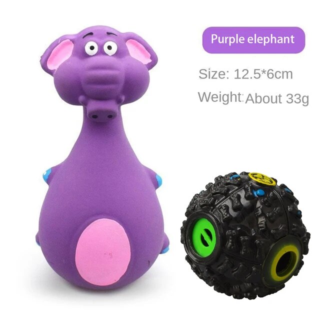 Comfortable Latex Dog Toys Cartoon Fashionable Sound Squeaky Pet Rubber Vocal Toy Training Chew Interactive Toy Pet Dog Supplies