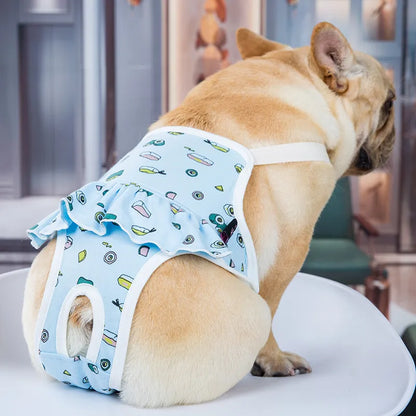 Cotton Dog Menstrual Pants Pet Shorts Frenchie Dog Outfit
