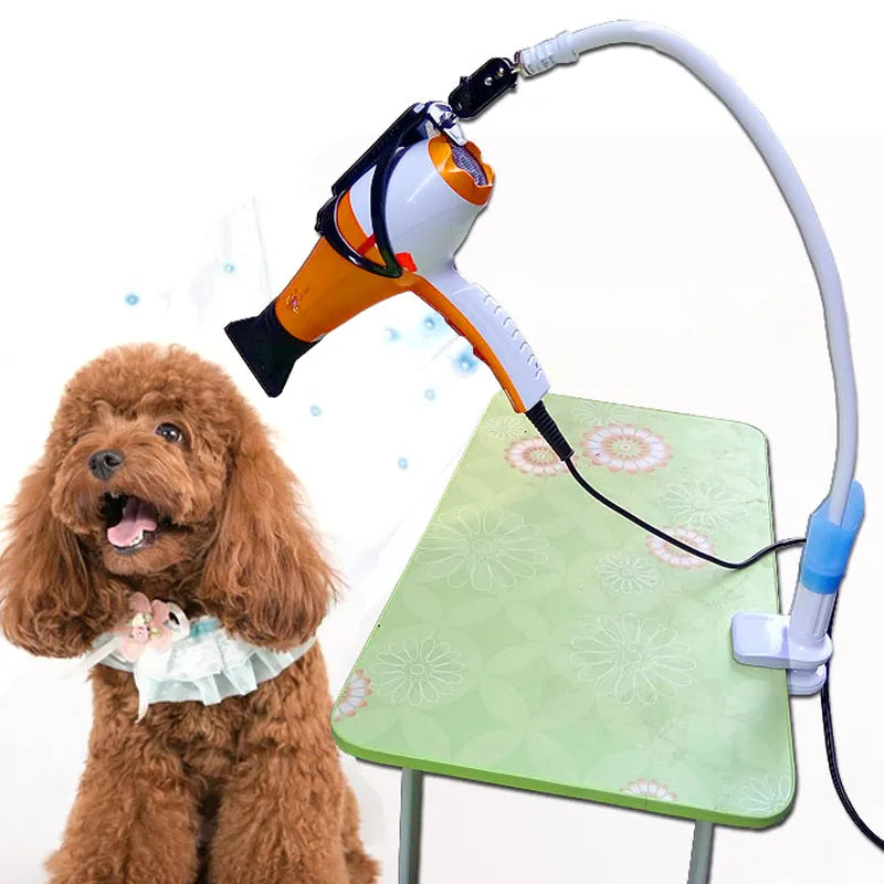 Dog Cat  Hair Dryer Bracket Clip ,360 Degree Adjusted Hose,Pets Grooming