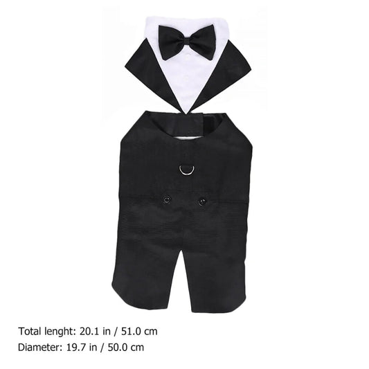 Dog Pet Suit Dogs Clothes Wedding Outfits Tuxedo Puppy Tie Jumpsuit Shirts Wear Elegant Outfit Winter Birthday Tuxedos Apparel