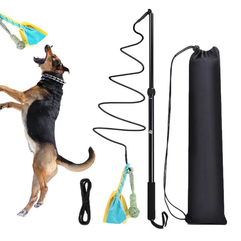 Dog Teasing Stick Telescopic Kitten Toy Teasing Cat Wand Toy Portable Cat Teaser Developmental Toys Interactive Cat Teaser Wand