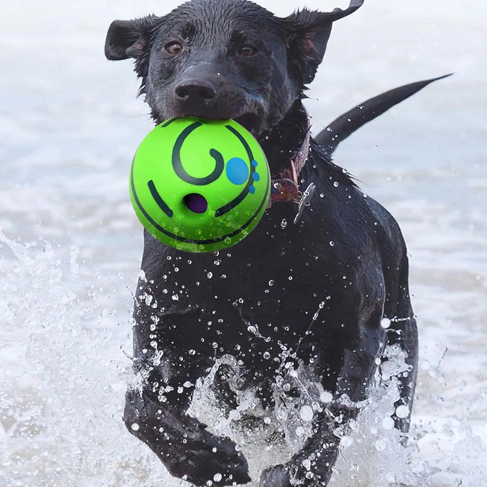 Dog Toy Fun Giggle Sounds Ball PVC Safe Chew Pet Toys Silicon Jumping Interactive Toy Training Ball for Small Large Dogs