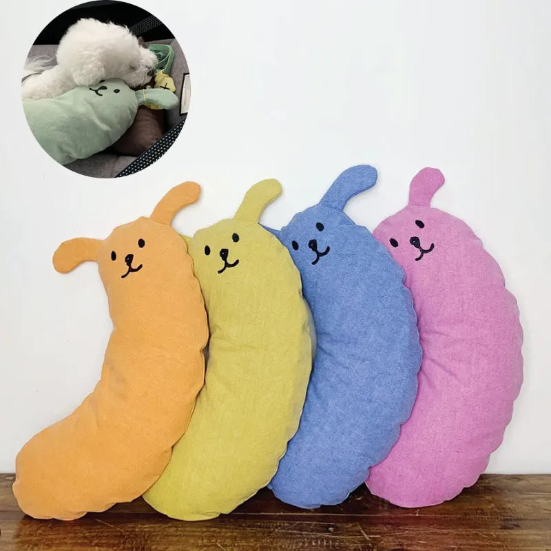 Four Seasons Dog Supplies Universal Dog Pillow Comfortable Soft Removable Washable Chin Pad Deep Sleep Pet Pillow French Bulldog