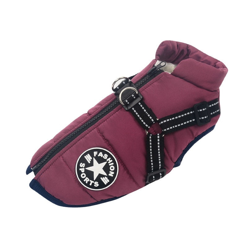 Winter Dog Warm Fleece Large Jacket