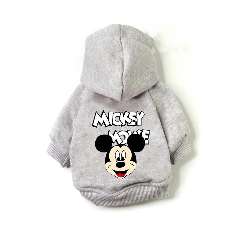 Disney Mickey Mouse cartoon Pet Dog Coat Pet Clothes Outdoor Dog Jacket Clothes Hoodie The Dog Face Breathable Small Medium Dog