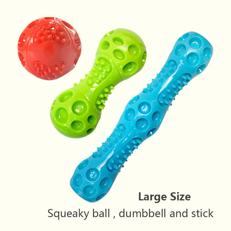 CAITEC Dog Toys Squeaking Bouncing Ball Durable Floatable Springy Pet Toys Squeaky Ball Bite Resistant for Small to Large Dogs