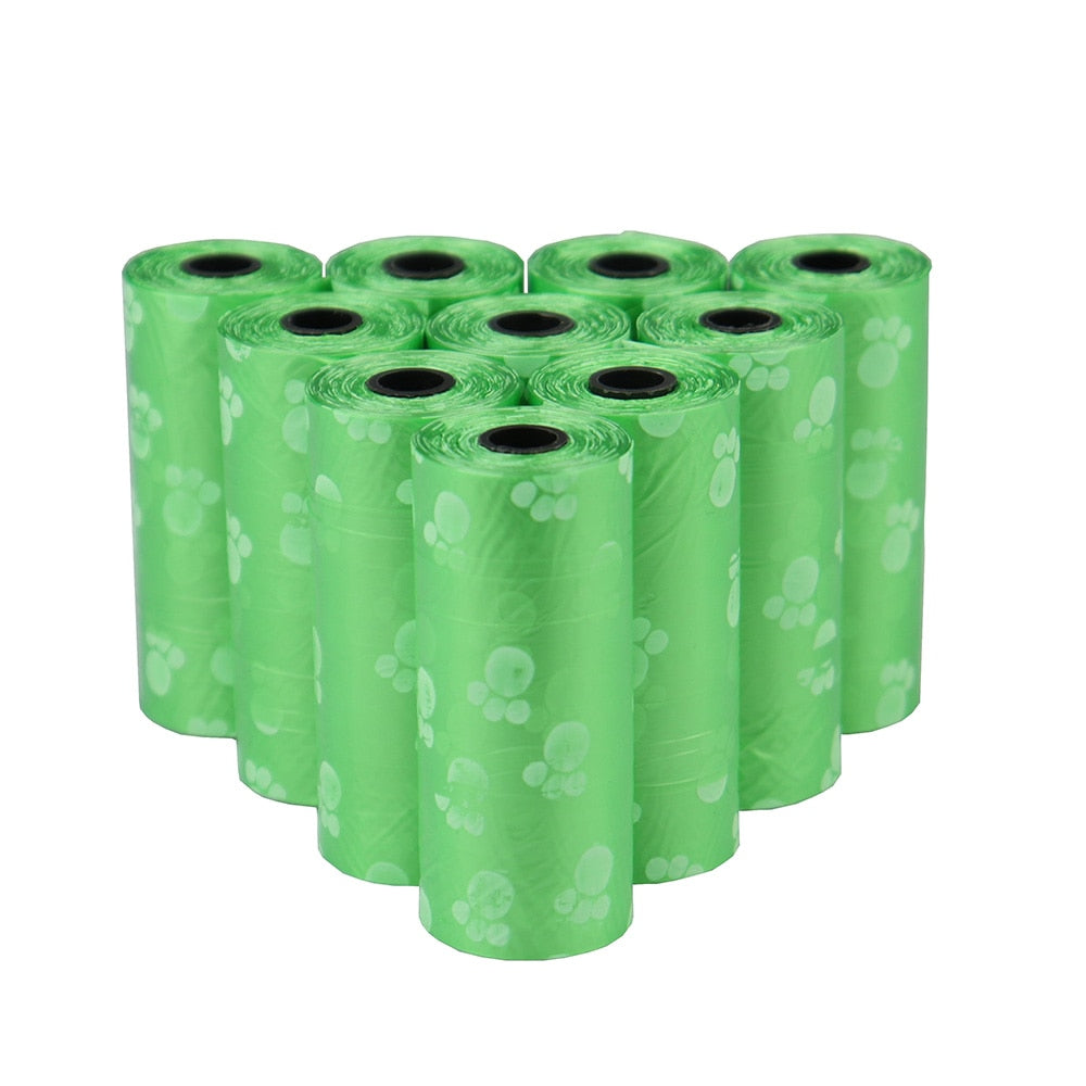 Bulk Poop Bags with Leash Clip and Bone Bag Dispenser
