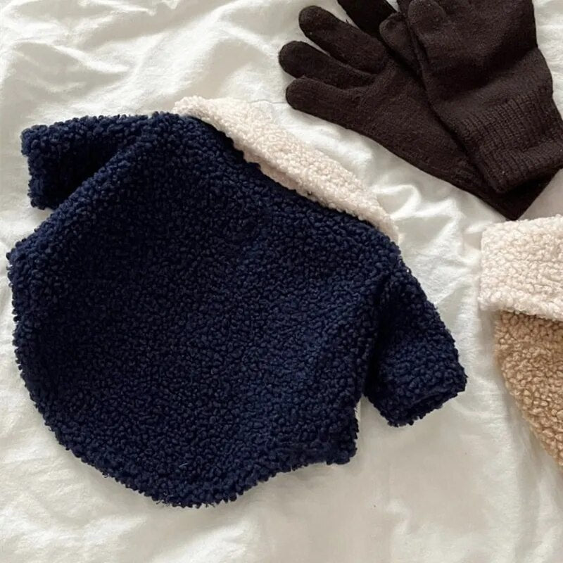 Horn Buckle Dog Overcoat Winter Fleece Pet Dog Clothes For Small Dogs Jackets Classic Yorkshire Terrier Costumes Hug Ropa Perro