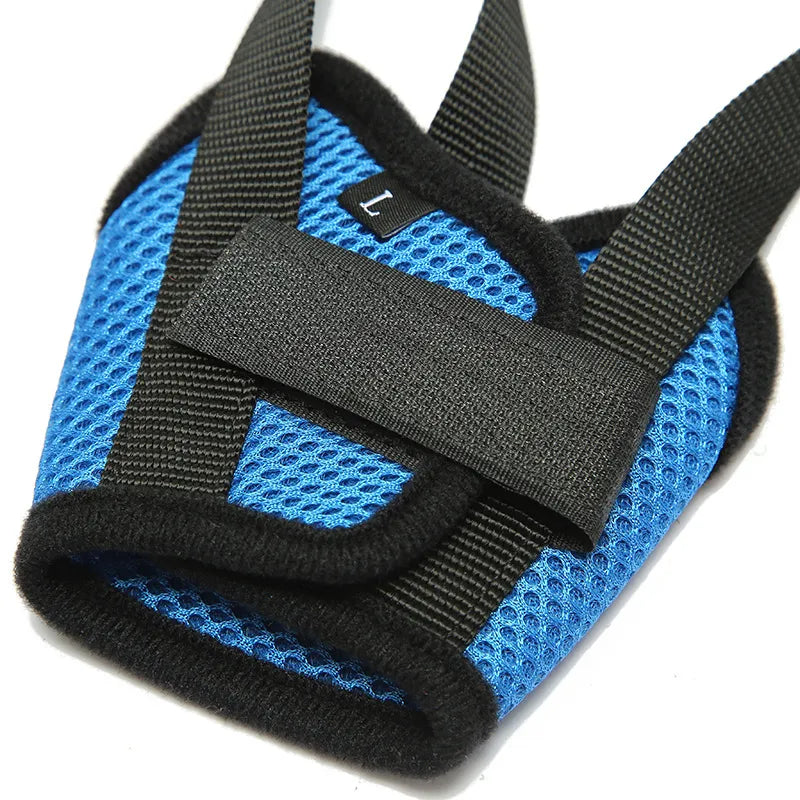 KOMMILIEF Adjustable Anti-dropping Dog Muzzle Breathable Dog Mouth Cover Muzzle Collar Anti Barking Pet Mouth Muzzles for Dogs