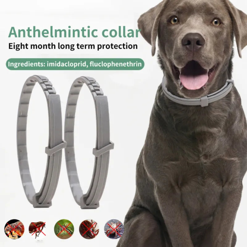 Pet Cat Dog Flea And Tick Remover Collar Anti-parasitic Necklace Adjustable Anti Flea Dog Collar For Puppy Cat Big Dog Products