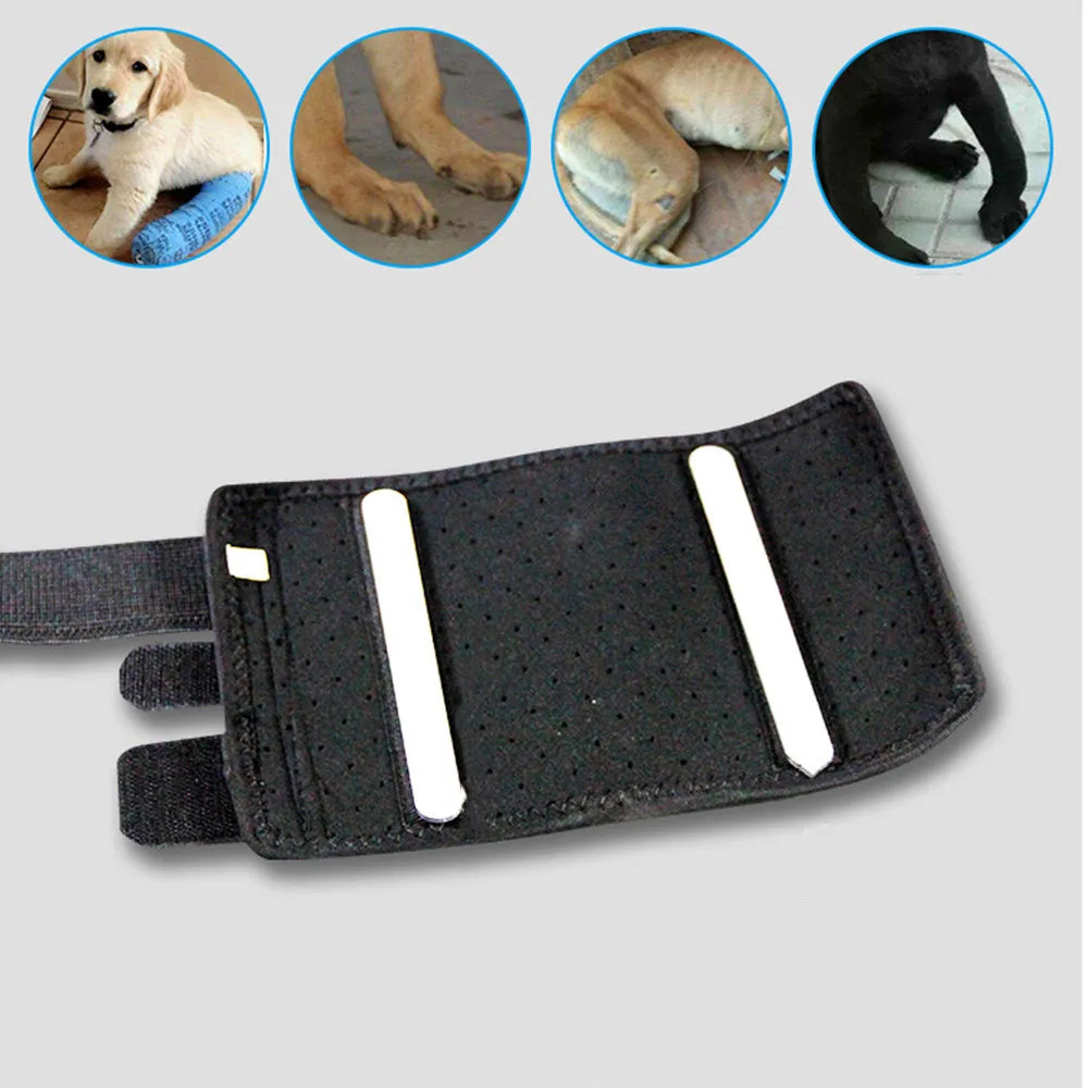 Pet Dog Leg Knee Protection Pet Dog Fracture Fixed Splint Leg Knee Pads For Dogs Recovery Bandage Cat Fracture Golden Hair Teddy