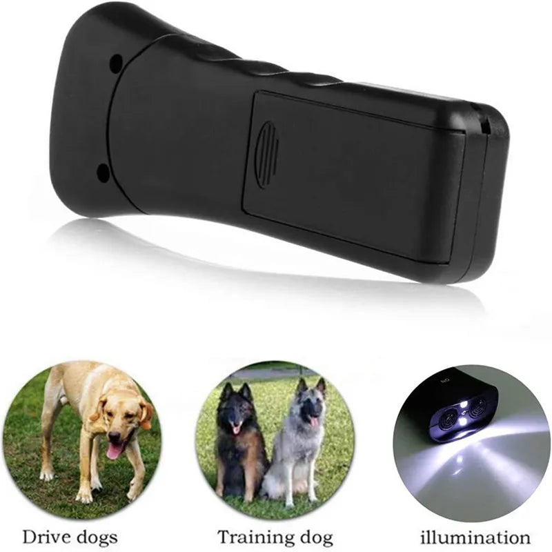 Pet Dog Repeller Anti Barking Stop Bark Dogs Training Device LED Ultrasonic Dogs Adapter Without Battery Pet Supplies Wholesale