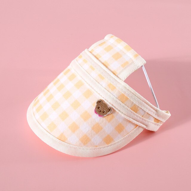 Pet Dog Sunscreen Hat Baseball Cap Outdoor Sports Hat with Ear Holes Adjustable Pet Cap for Small Medium Dogs Outdoor Products