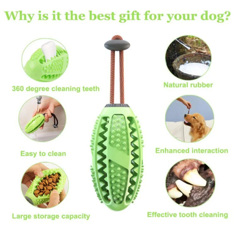 Pet Dog Toy Interactive Rubber Leaking Food Ball Puppy Cat Chewing Toys Pet Tooth Cleaning Tool Suction Cup Tug Toy Dog Supplies