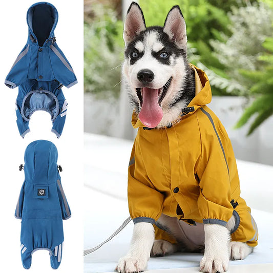 Pet Dog Yellow Raincoat with Reflective French Bulldog Clothes for Small Dogs Waterproof Puppy Coat Dog Jacket Dog Accessories