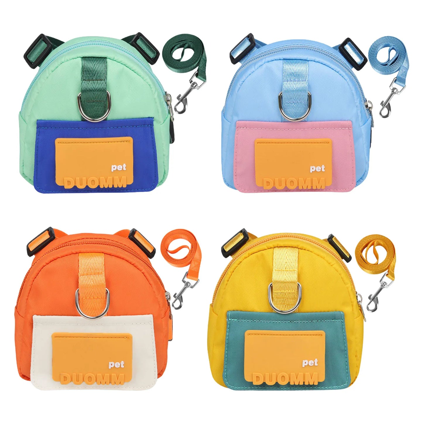 Pet Snack Bag Wear Resistant Dogs Backpack with Traction Rope Pets Carrier Bag Pet Traction Bag Pet Accessories