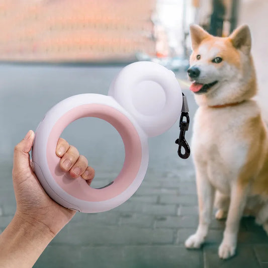 Retractable Dog Leash Luminous Light Roulette Rope Pet Dog Lead Designer Automatic 3M Long Leashes For Small and Big Dogs