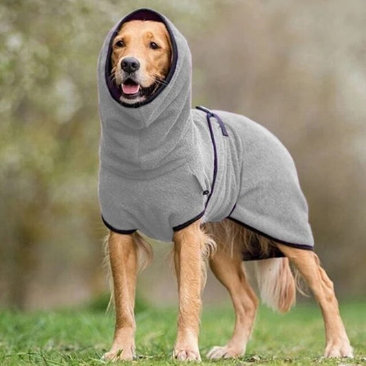 S-5XL Fashion Winter Dog Solid Color Keep Warm Coat Vest Hoodies Jacket Soft Fleece Dog Clothes For Small Medium Large Dogs