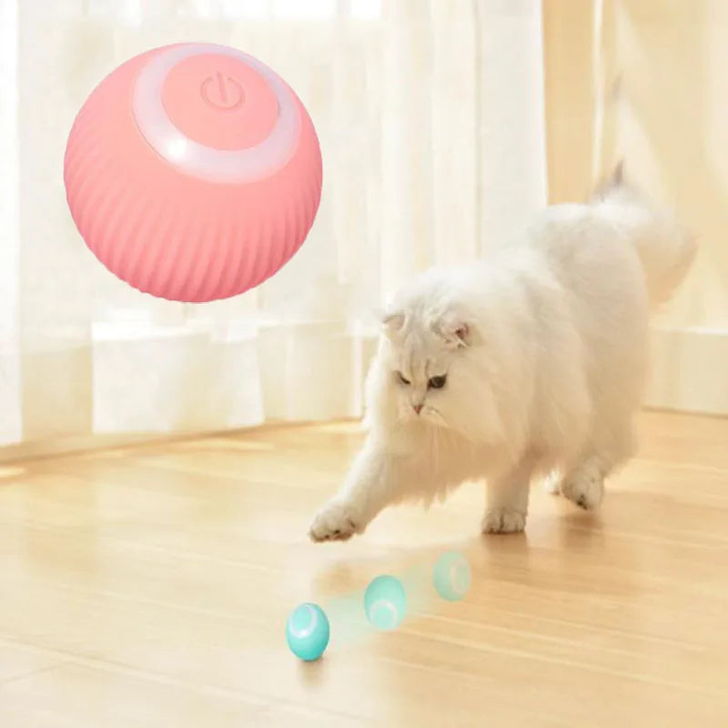 Smart Cat Toys Automatic Rolling Ball Training Self-moving Kitten Toys Electric Cat Toys Interactive for Cats Pet Products
