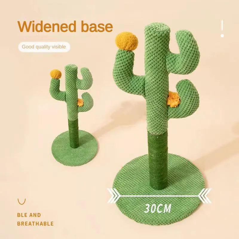 Cactus Cat Scratching Posts with Sisal Rope Cat Scratcher Cactus for Young and Adult Cats Cat climbing Frame Toy