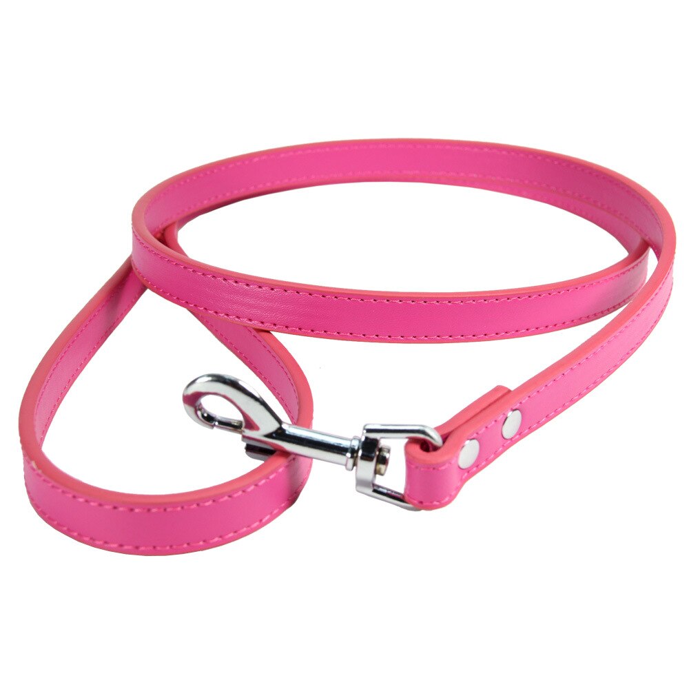 Leather Traction Rope Cat and Dog Custom Leash