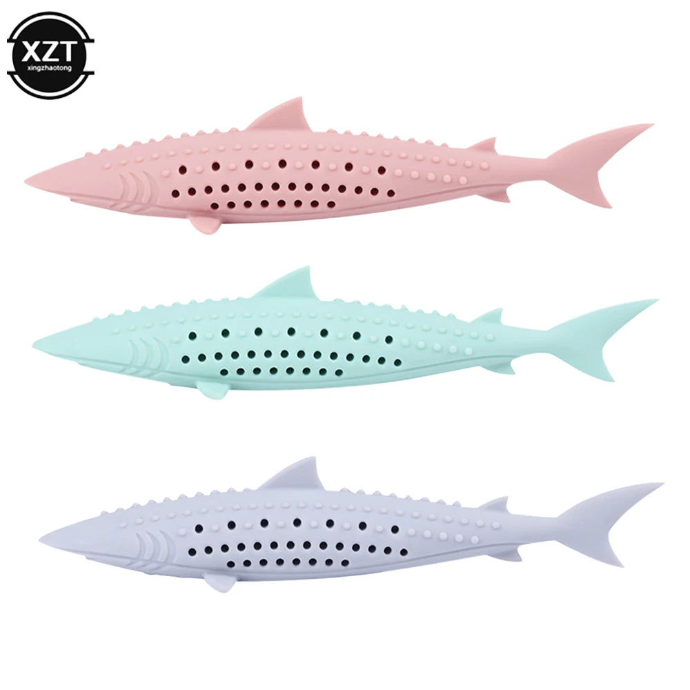 Soft Silicone Mint Fish Cat Toy Pet Catnip Clean Teeth Toothbrush Chew Cats Toys Molar Stick Teeth Cleaning Kitten Pet Products