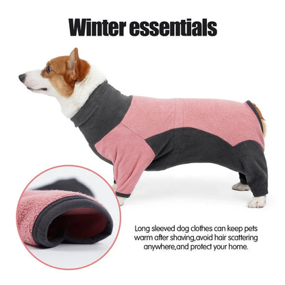 Winter Dog Jacket Clothes Warm Fleece Pet Dog Jumpsuit Pets Overalls Costumes For Small Medium Large Dogs French Bulldog
