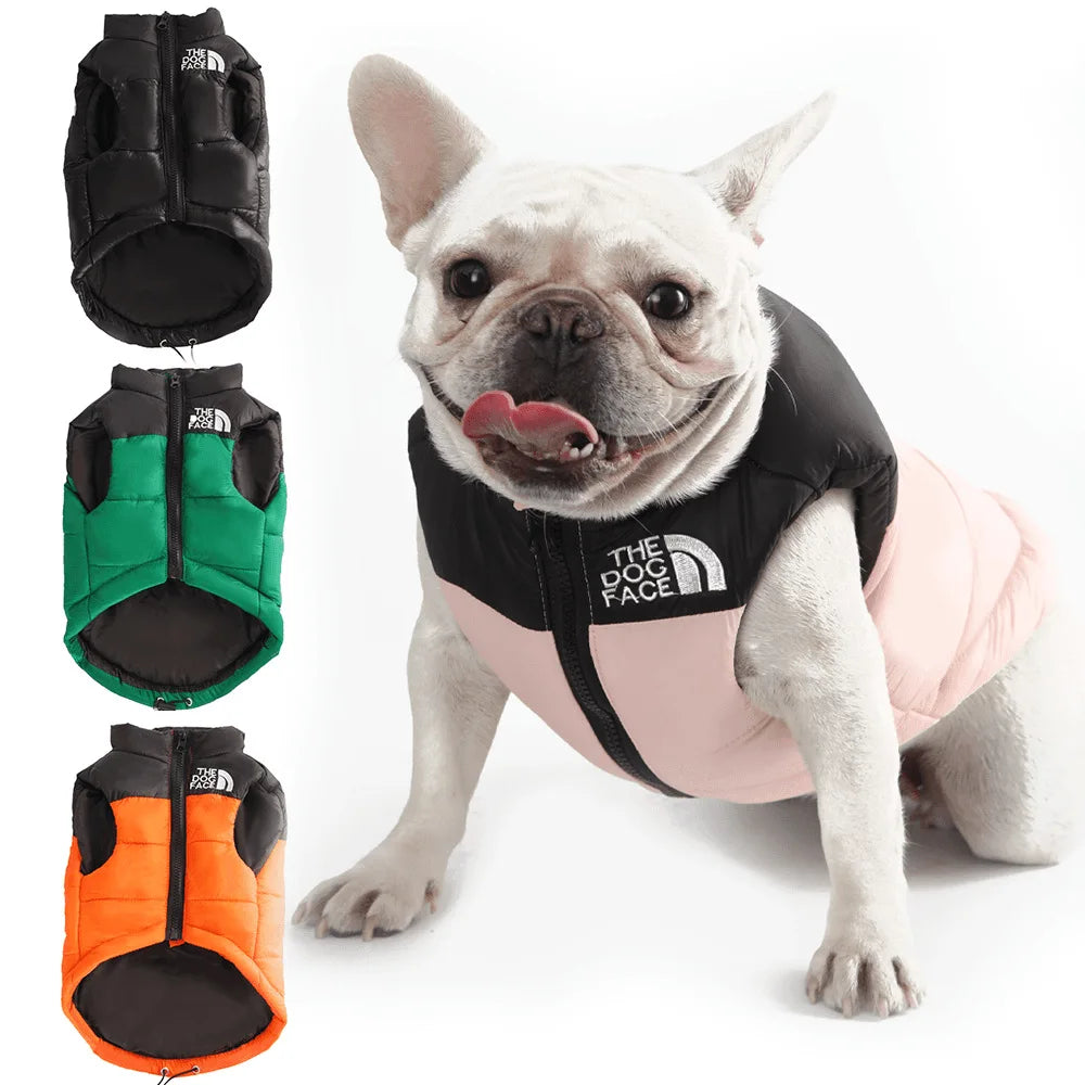 Dog Face Winter Clothes for Dogs Jacket Puppy Puffer Pug Apparels Jackets Costume Large Coat Vest Supplies Pet Home