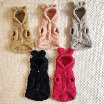 Fleece Dog Hoodie Winter Pet Dog Clothes for Dogs Coat Jacket Soft Ropa Perro French Bulldog Clothing for Dogs Pets Clothing Pug