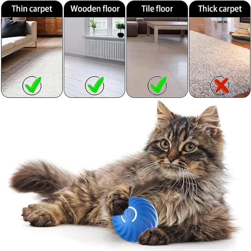 Smart Cat Dog Toy Ball Electronic Interactive Pet Toy Moving Ball Automatic Jump Roll Ball for Puppy Birthday Gift Cat Product