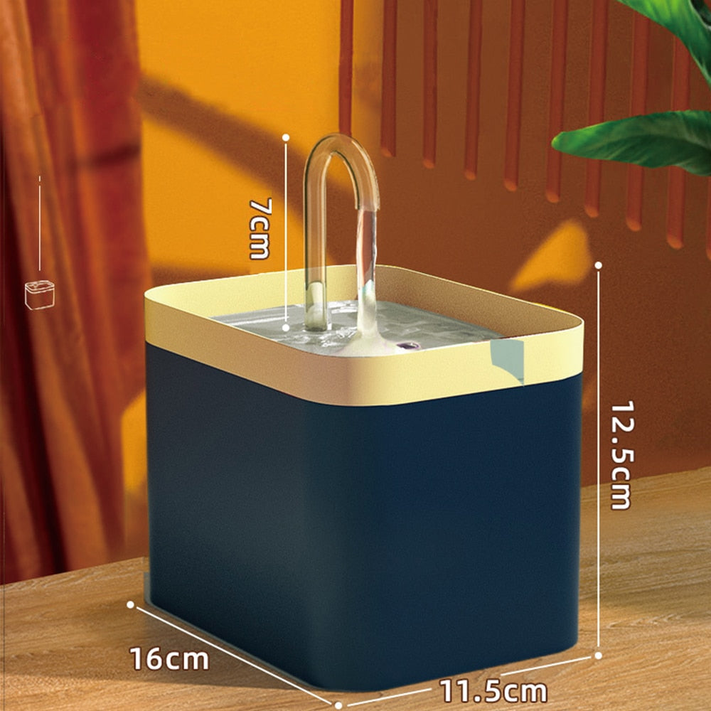 Cat Water Fountain Auto Filter USB Electric Mute Cat Drinker Bowl
