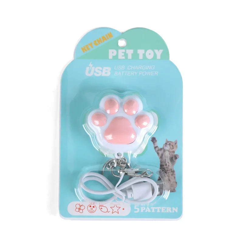 Pet Cat Toys USB Rechargeable Multifunctional Pet Laser Toy For Cats Interactive Funny Kitten Training Laser Toy Cat Accessories