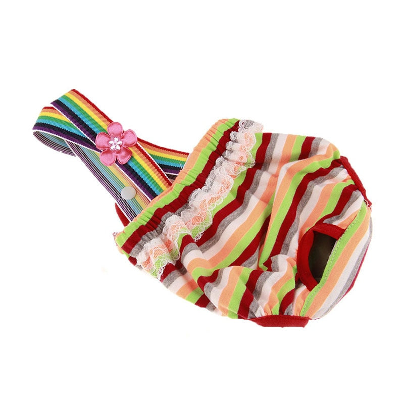 New Colorful Striped Dog Physical Pant