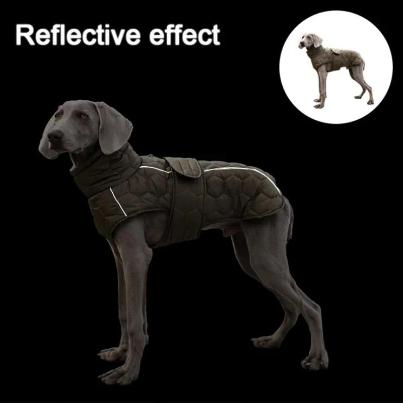 Winter Dog Jacket Reflective Snowsuit Warm Fleece Lining Coat For Small Medium Dogs Pet Whippet Greyhound Winter Warm Clothes