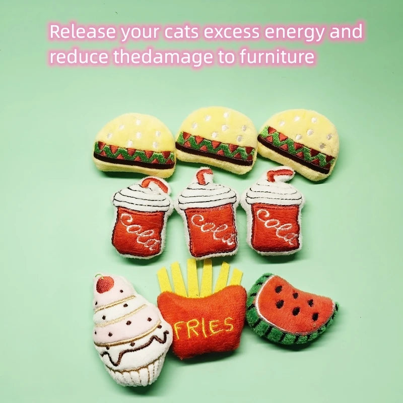 Pet Toy Cat Toy With Catmint Kitten Plush Catnip Toy With Scent Cat Mini Catnip Chewing Toy Teeth Grinding Pet Supplies