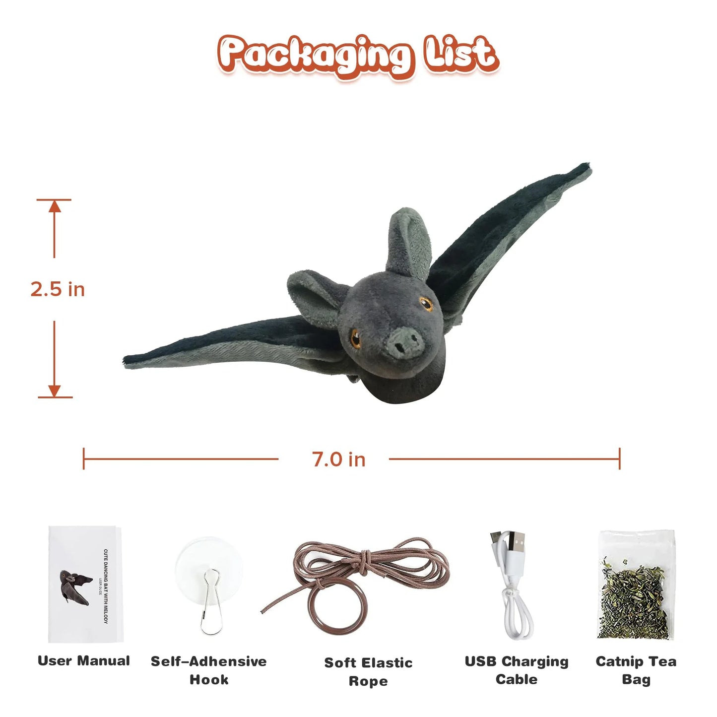 Flapping Bat Cat Toys Interactive Plush Birds Door Hanging Vivid Chirping Toy 3 Modes Pet Kitten Cat Chase Exercise Fishing Toy