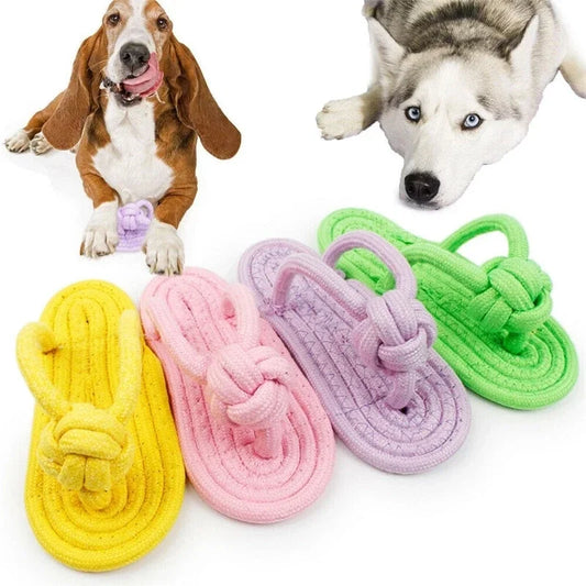 Dog Chewing Toy Cotton Slipper Rope Toy for Small Large Dogs  Pet Teeth Training Molar Toys Interactive Dog Toy Dog Accessories