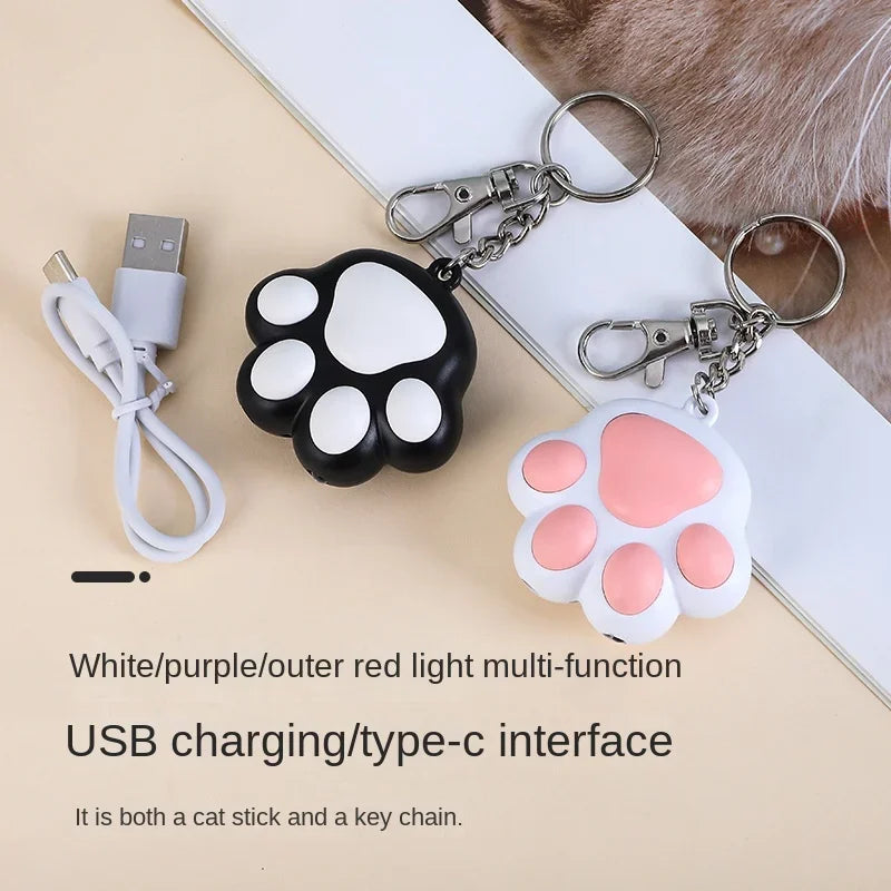 Pet Cat Toys USB Rechargeable Multifunctional Pet Laser Toy For Cats Interactive Funny Kitten Training Laser Toy Cat Accessories