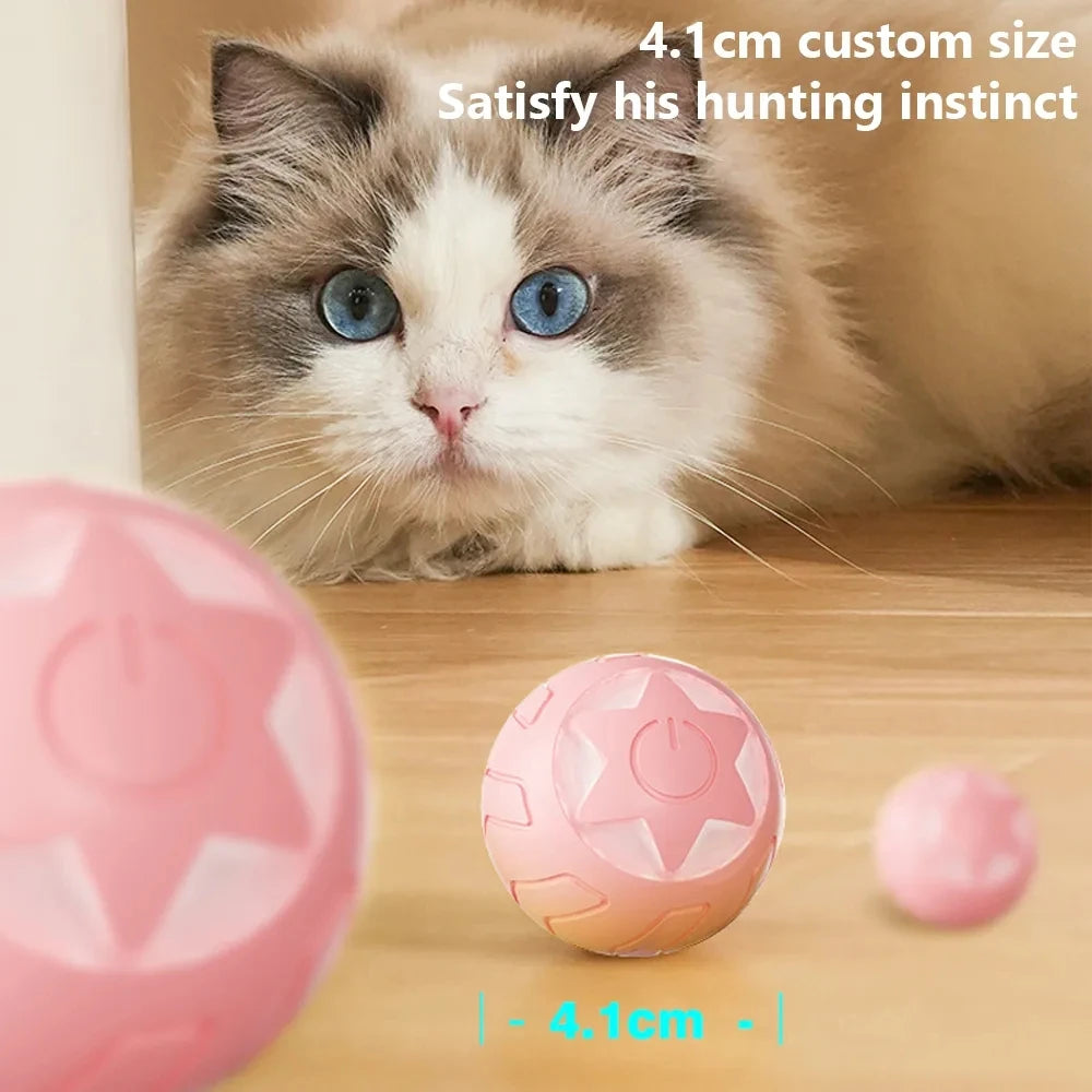 MADDEN Smart Cat Toys Automatic Rolling Ball Electric Cat Toys Interactive Balls for Puppy Dog Kitten Training Toy Pet Supplies