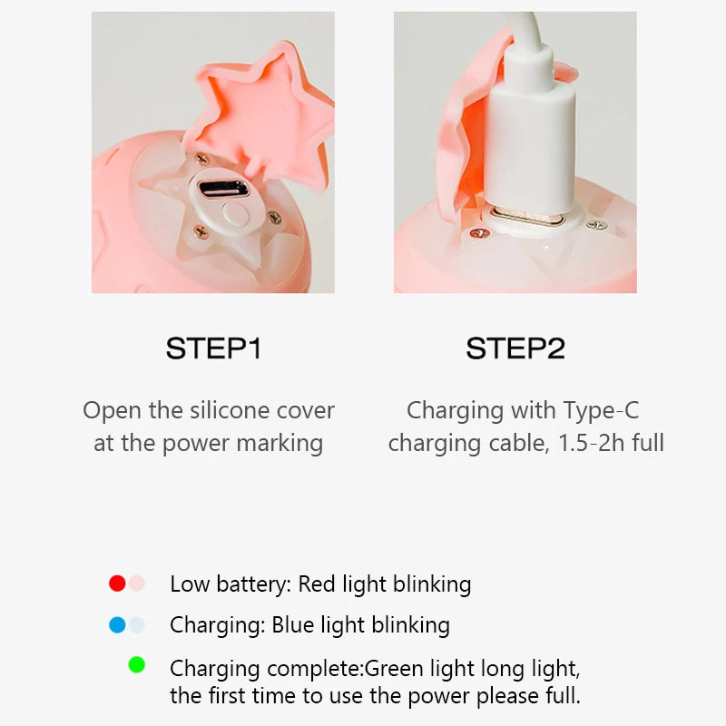 MADDEN Smart Cat Toys Automatic Rolling Ball Electric Cat Toys Interactive Balls for Puppy Dog Kitten Training Toy Pet Supplies